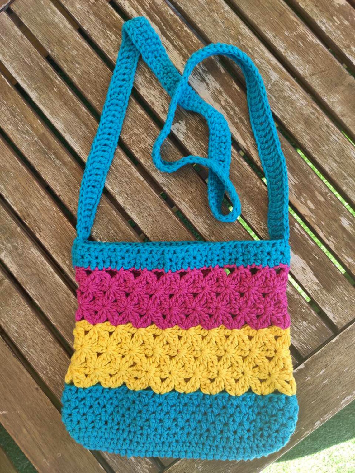 Hippie Bag Boho Style Bag Colorful crochet bag Women's Etsy