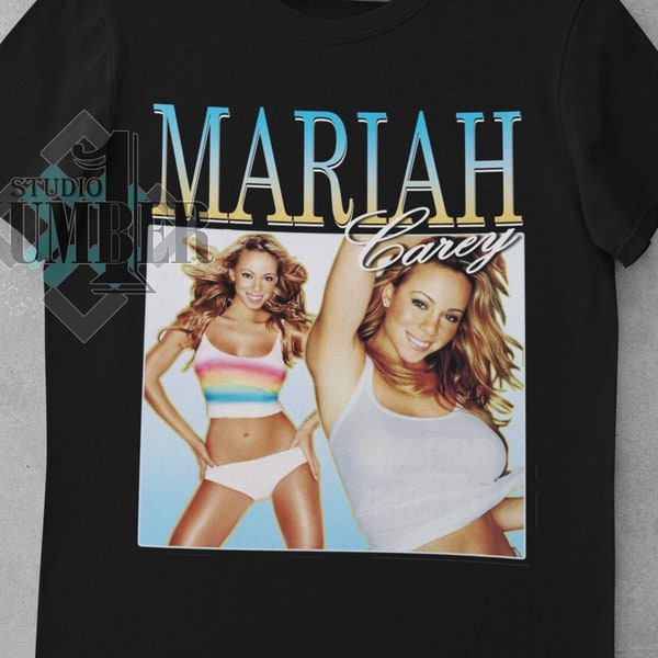 Mariah Carey Camisa bootleg, Mariah Carey Camiseta, Mariah Carey Camiseta, Mariah Carey ropa casual Mariah Carey Tee