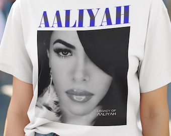 Aaliyah Shirt, Aaliyah T-shirt, Aaliyah T-shirt Shirt nieuw ontwerp casual uniseks T-shirt maat S-3XL