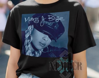 Maglietta Mary J Blige, maglietta Mary J Blige nuovo design casual unisex taglia S-3XL