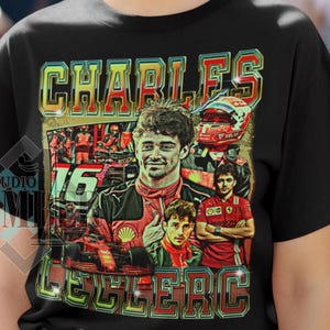 Charles Leclerc Shirt , Charles Leclerc Tshirt , F1 Driver Shirt  new design casual unisex tee size S-3XL