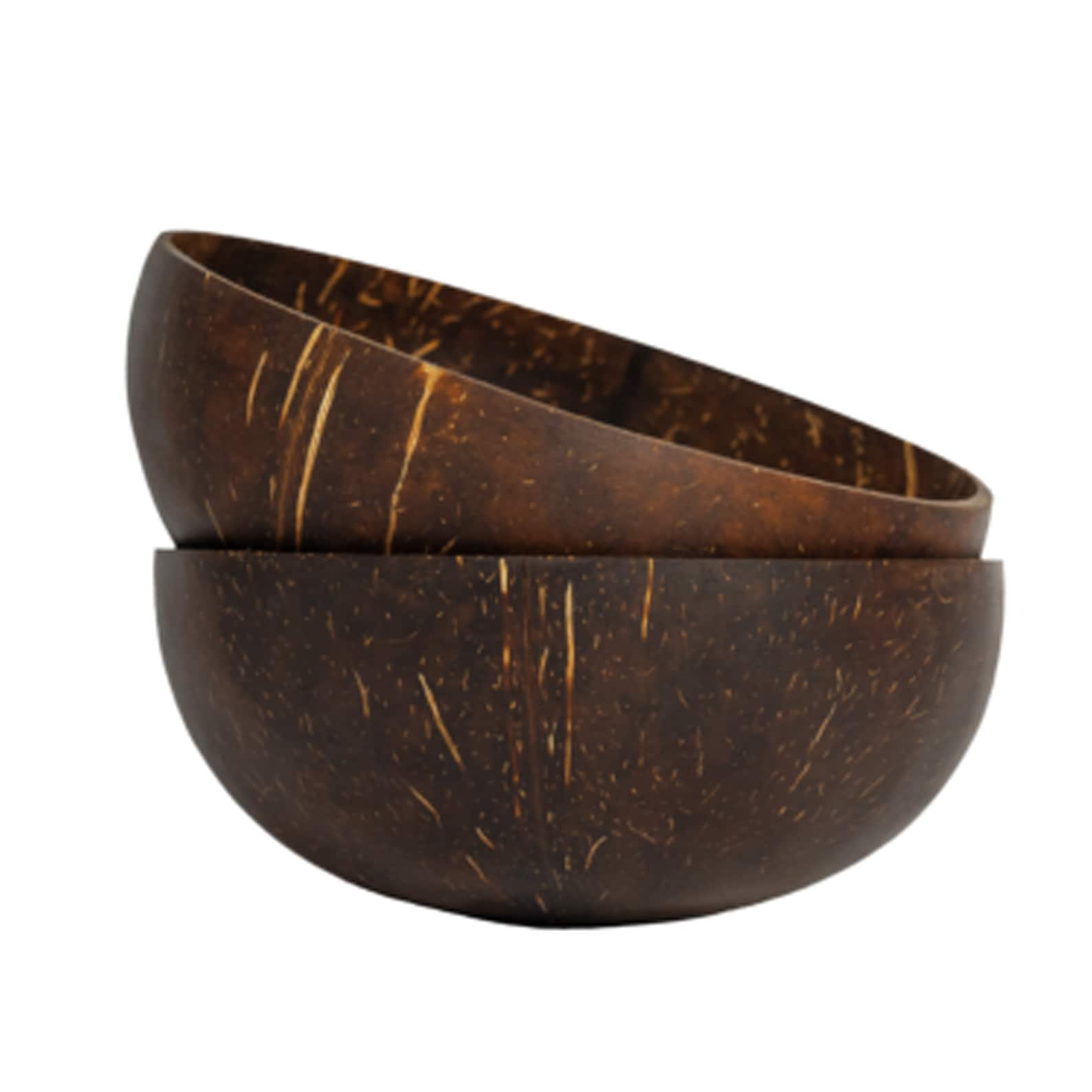 Coconut Bowl Set of 4 100 Natural Hand Made Vegan Eco Etsy