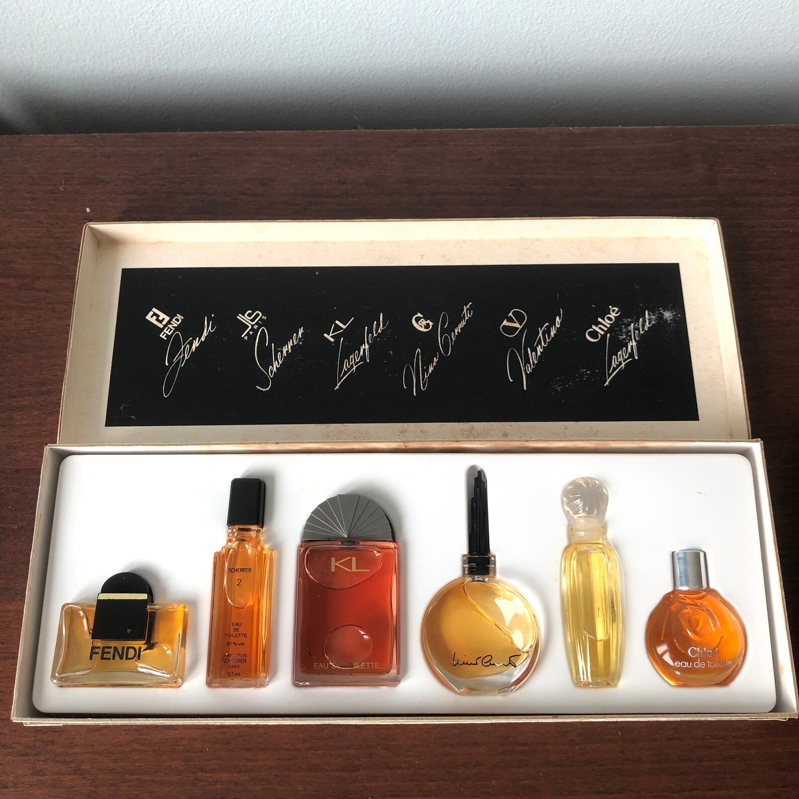 Designer Collection Vintage Miniature Perfume Box Set Parfums Etsy