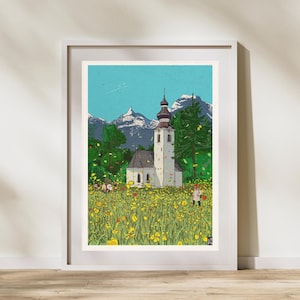 Innsbruck Austria Print, Mountaineering Decor, Alpine Landscape, Austria Travel Print, Austria Poster, Austria Travel, Austria Travel Gift