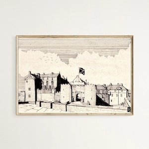 Stirling Castle, Scotland Highland Art, Scotland Decoration, Scotland Gift Art, Scotland Print Gift, Scotland Wall Art, Scotland Poster