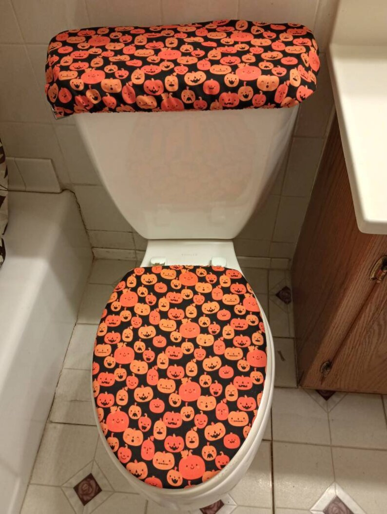 Halloween Scary Pumpkin Jack Lantern Toilet Seat & Tank Covers Etsy