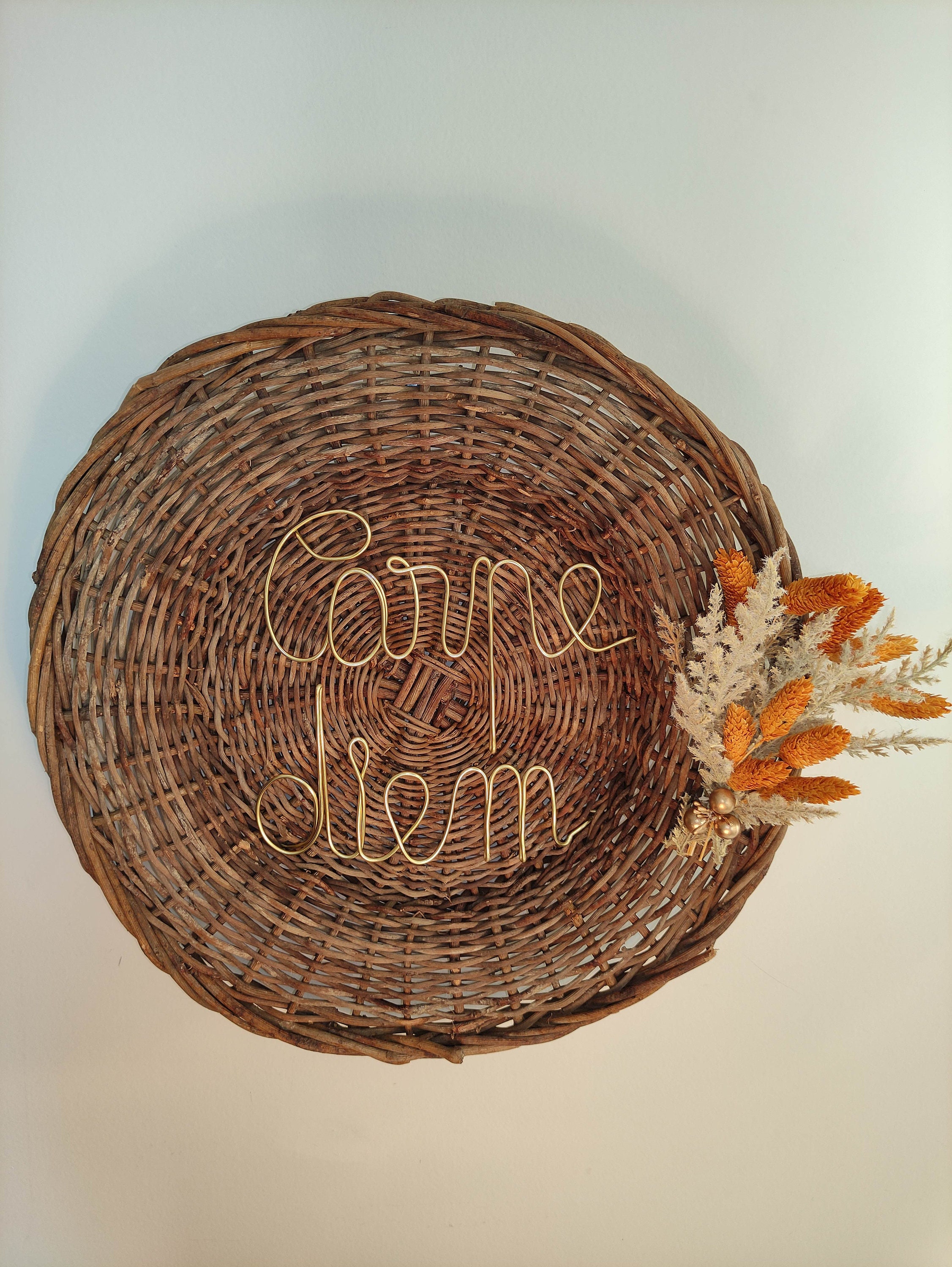 Cercle en Osier Carpe Diem