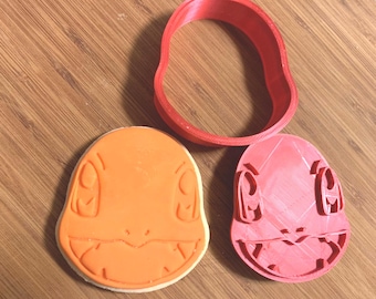 Charmander cookie cutter and emboss - 3D file