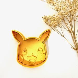 Pikachu cookie cutter and emboss