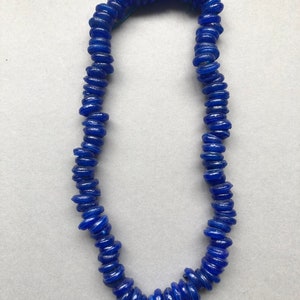 String of Vintage HANDMADE GLASS BEADS, Item No. 53