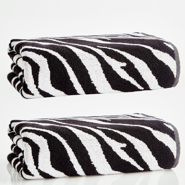 Zebra Towel Etsy