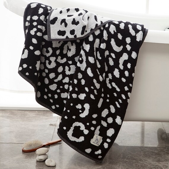 Leopard Design Bath Towel 100 Cotton 100150 Cm 904 Gr Design Towel Cotton Towel Etsy Ireland