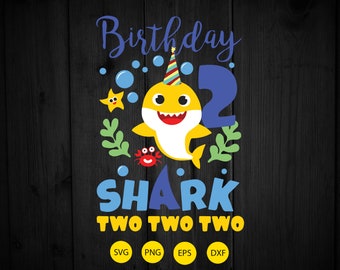 Birthday Shark Svg Etsy Birthday Shark Svg Etsy