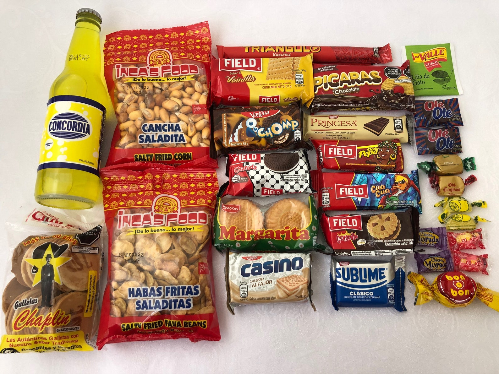 Peruvian Candy Box Assortments Cookies Chocolates Candies Etsy