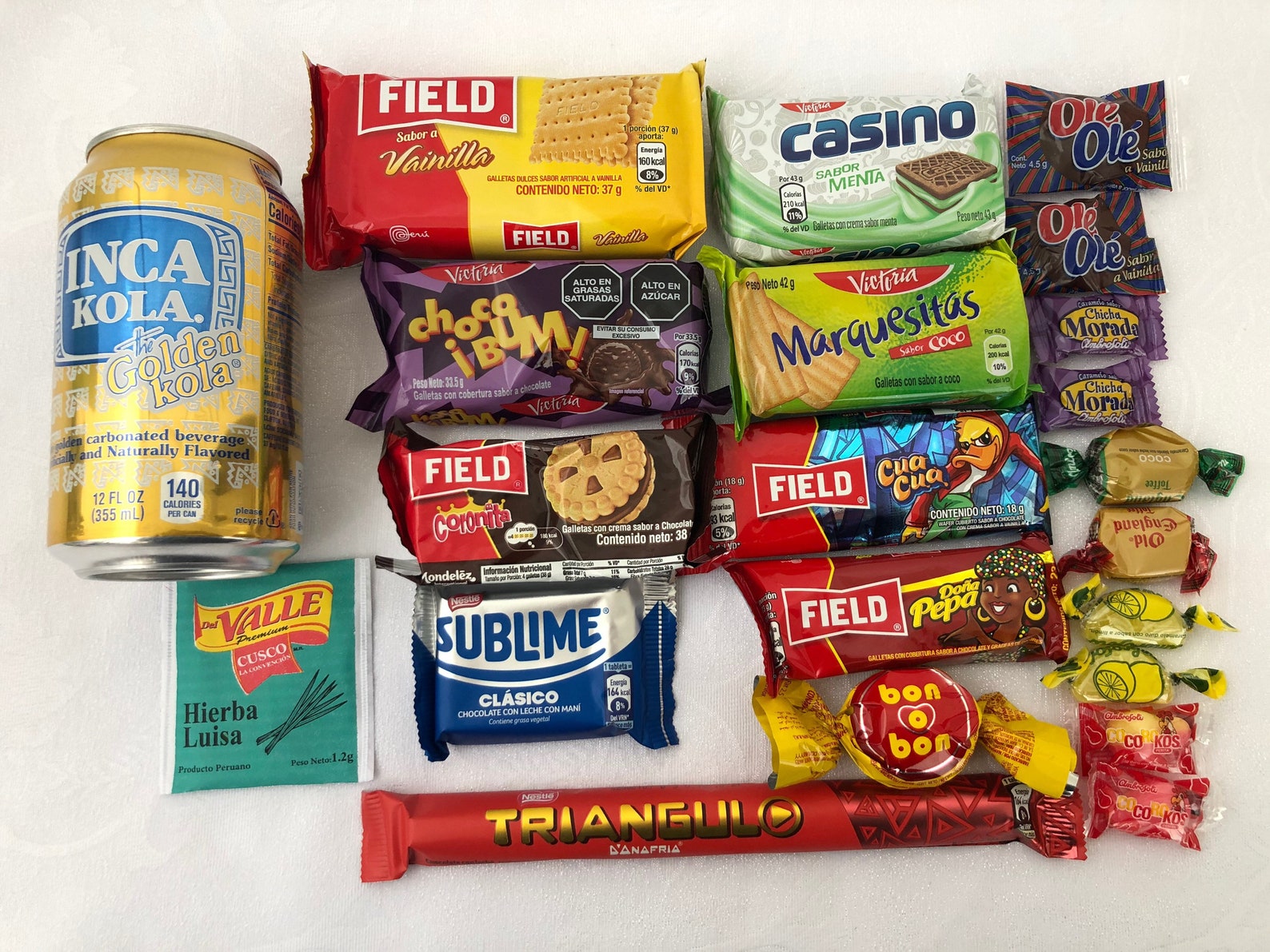 Peruvian Candy Box Perú snacks Mix Lot 22pcs Assortments | Etsy