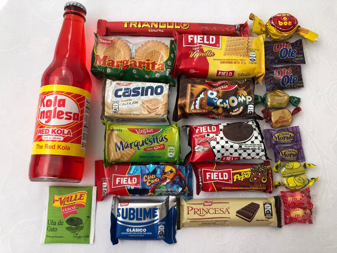 Peruvian Candy Box Mix Lot 24pc Assortments Cookies Chocolates | Etsy