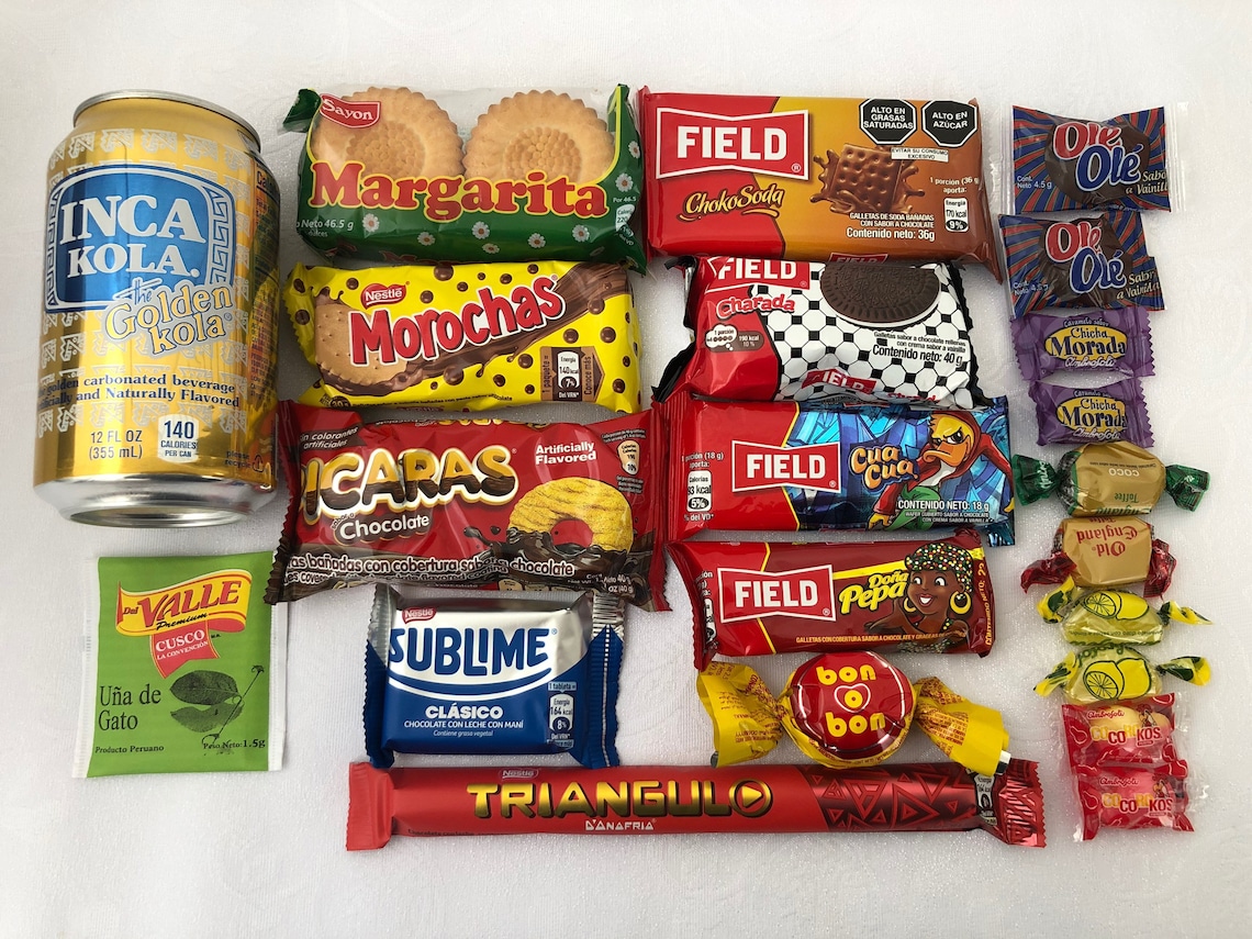 Peru Candy Box Perú snacks Mix Lot 22pcs Surtidos Galletas | Etsy