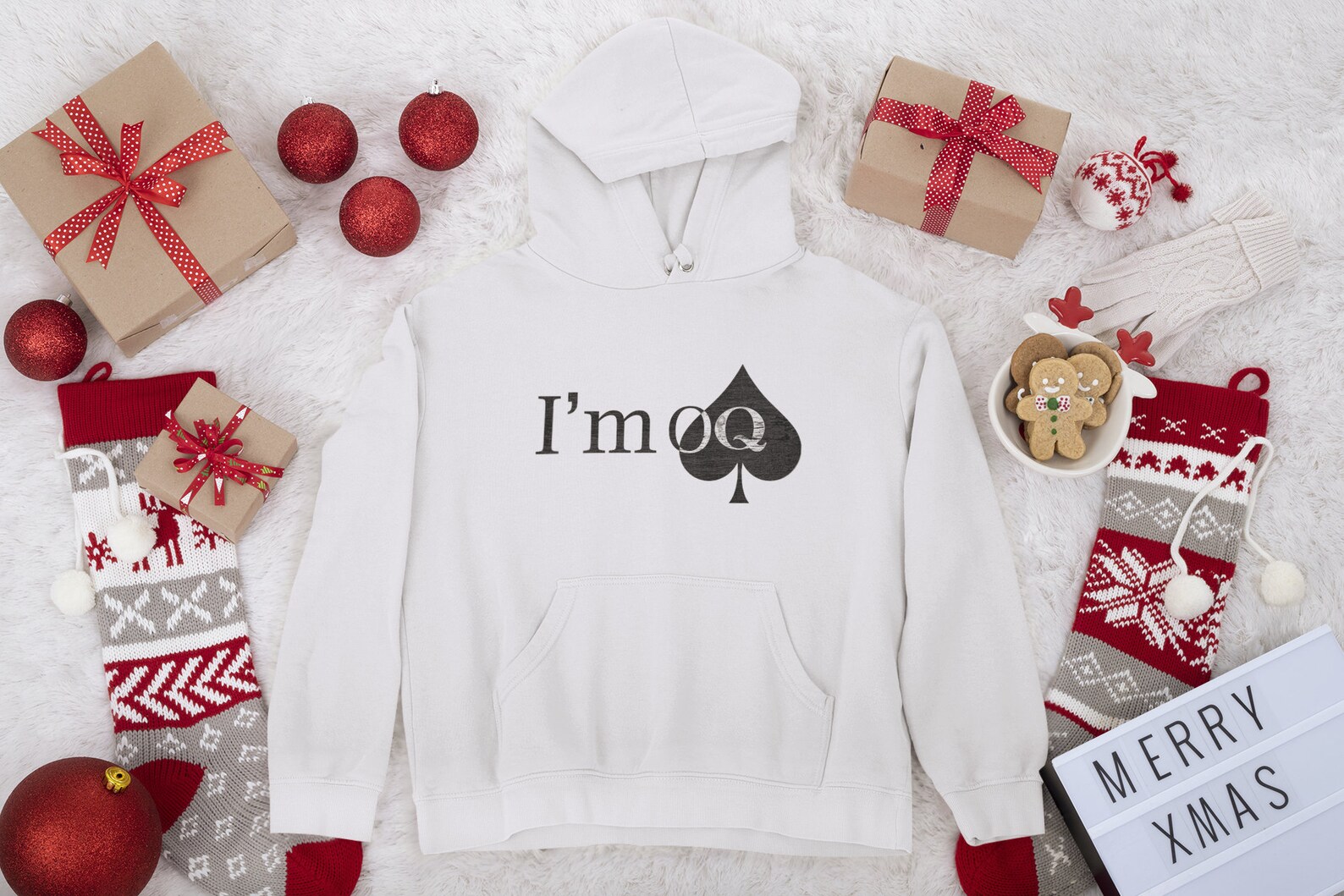 Queen of Spades Hoodie Gift for Holiday Women I'm OK Etsy