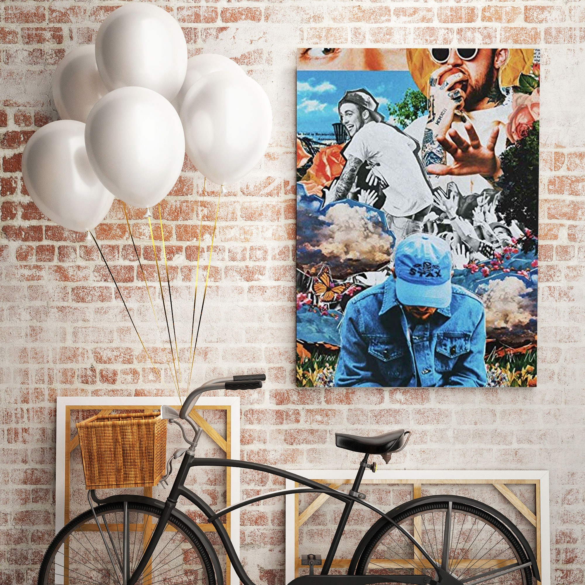 Mac Miller Poster American Rapper Canvas with Frame Hip Hop | Etsy