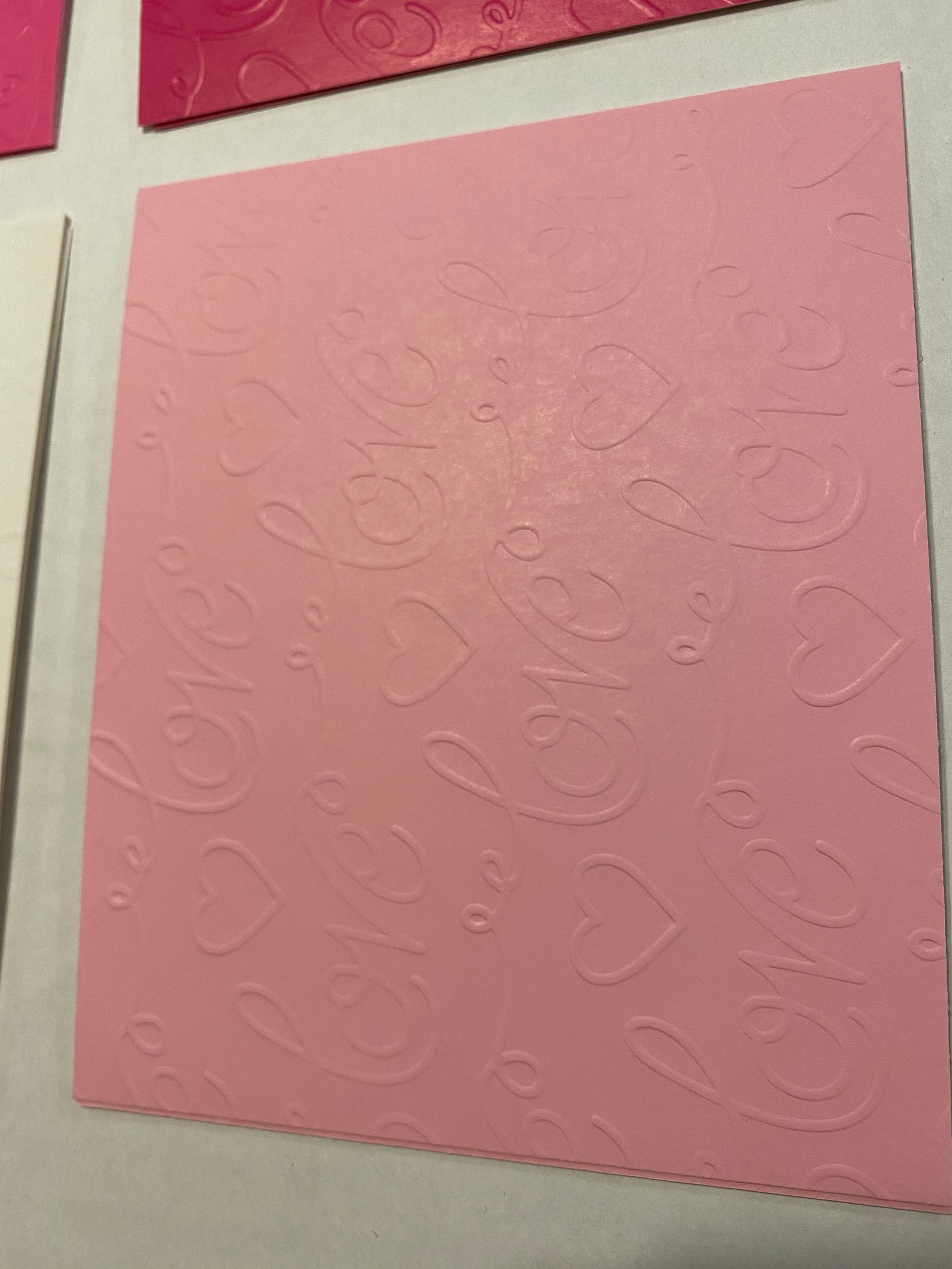 4 Embossed card stock fronts custom cards scrapbooking Etsy