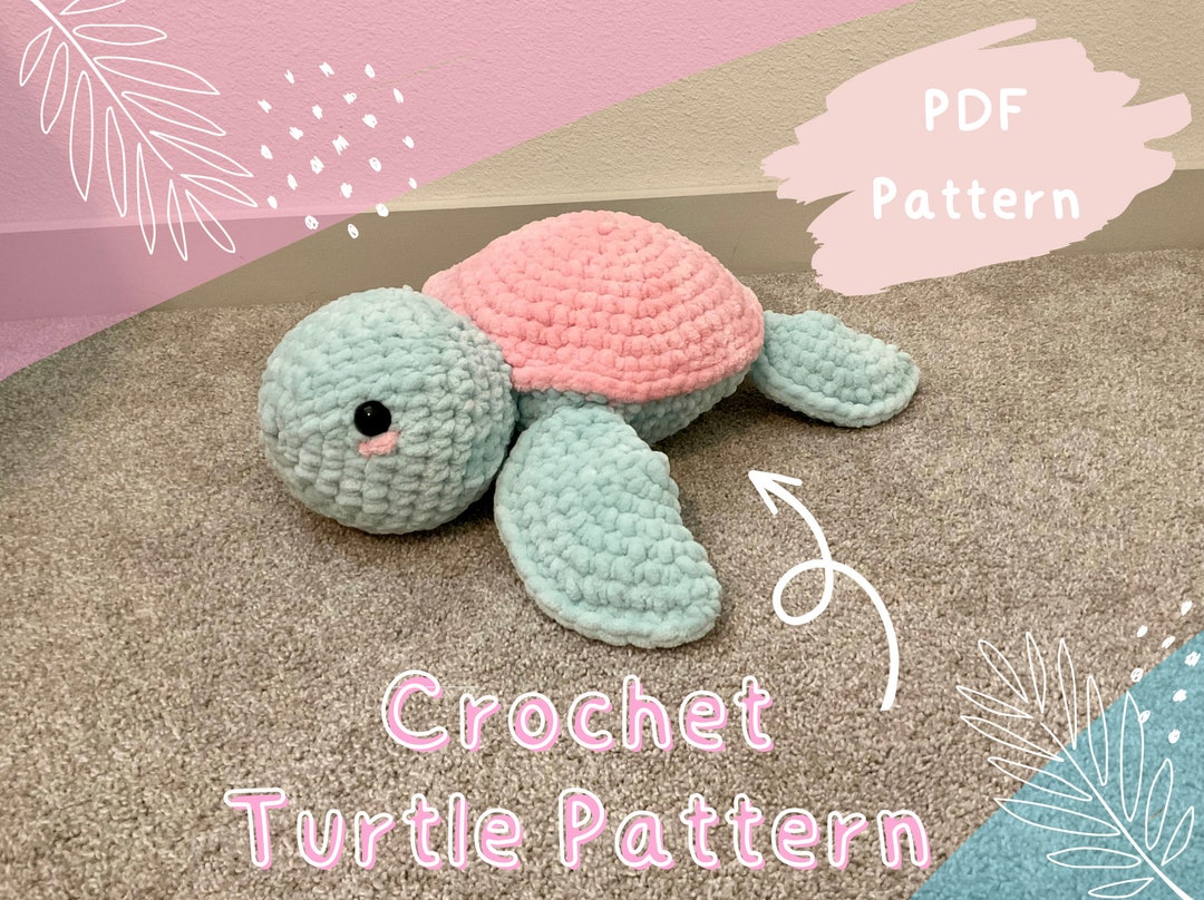 Crochet Turtle Pattern INSTANT DOWNLOAD - Etsy