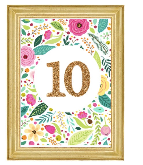 Happy 10th Birthday, Printable, 4 Sizes, 4x6 5x7 6x8 8x10, Instant ...