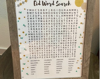 Eid Word Search  - INSTANT DOWNLOAD