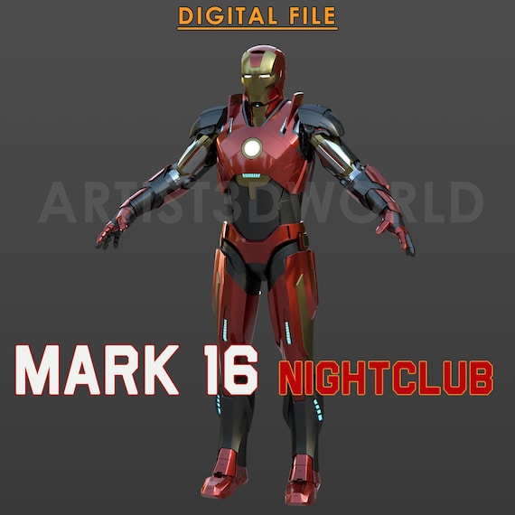 アイアンマン マーク16 コスプレスーツ STLファイル 3Dプリント