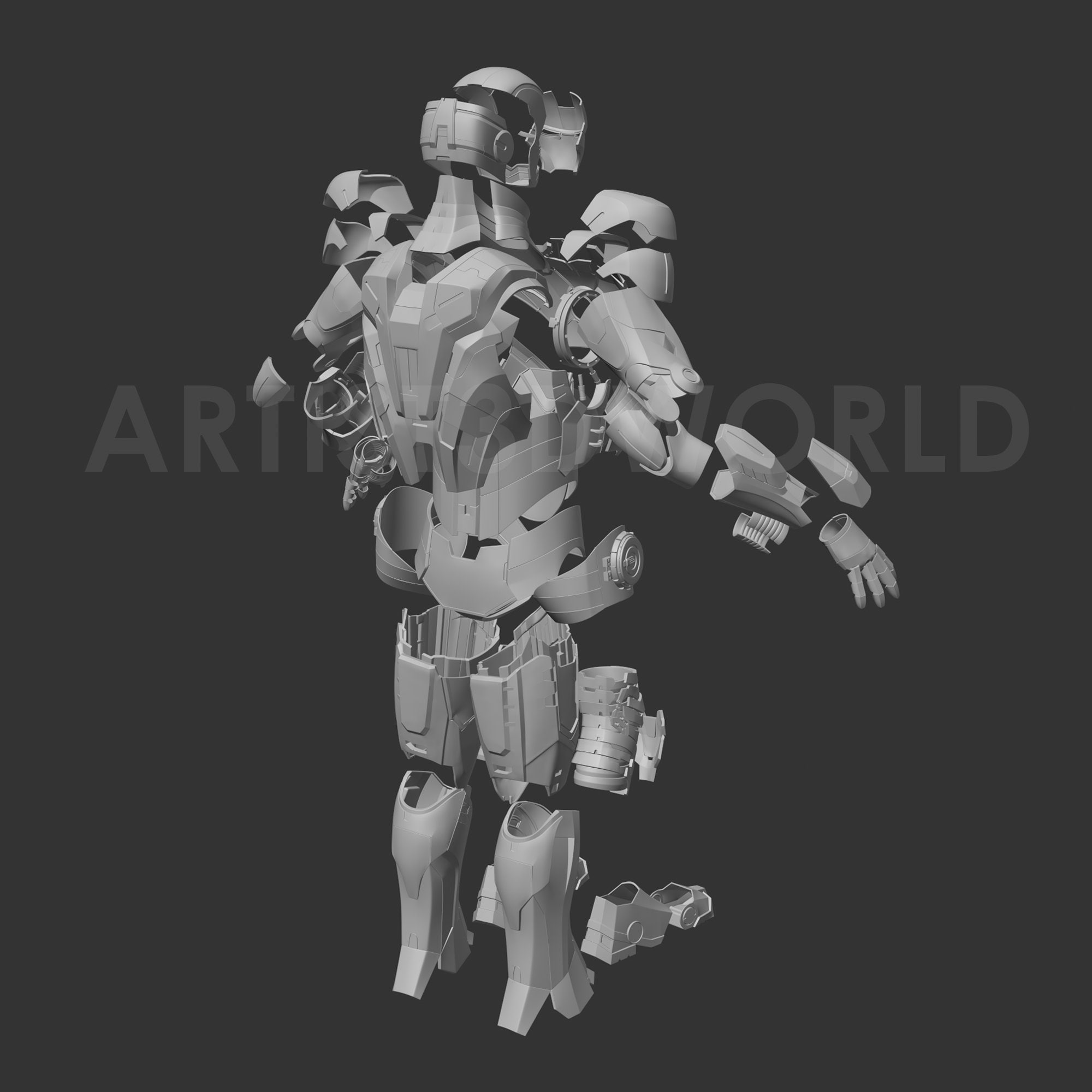 Iron Man Mark 31 Cosplay Suit STL File for 3D Printing High Quality