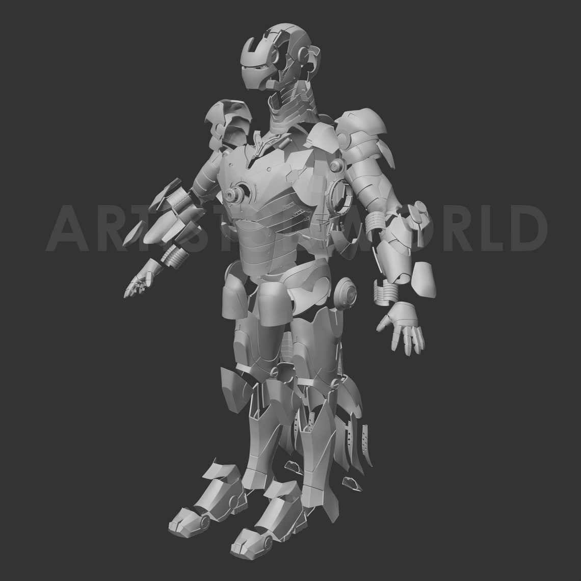 Iron Man Mark 3 Cosplay Suit STL File for 3D Printing High Quality ...