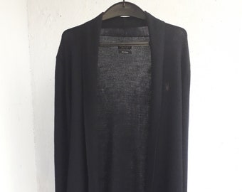 AllSaints merino wool cardigan black size m without fastening