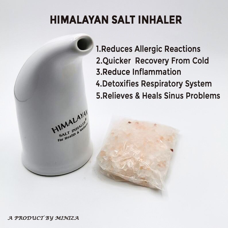 Natural Himalayan Salt Inhaler with Salt Natural Himalayan Salt Inhaler with Salt