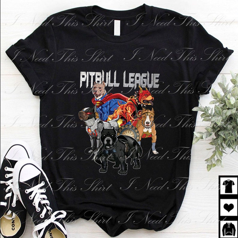 DC Fans Printable Sublimation Transfer PNG Digital File Funny Pitbull Lover Pitbull League Digital File Download Pitbull Collabs DC Comic