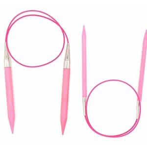 LYKKE Blush 16" (40cm) Circular wooden knitting needles - Birchwood