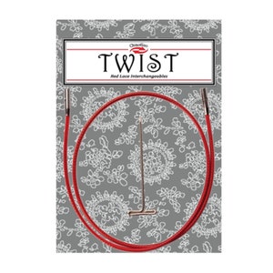 Câbles ChiaoGoo 14'' TWIST rouges [M] [S] [L]