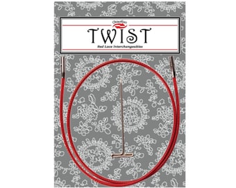 ChiaoGoo 14'' TWIST Red Cables [M] [S] [L]