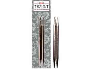 ChiaoGoo 3" (8 cm) TWIST Lace Tips - Stainless steel