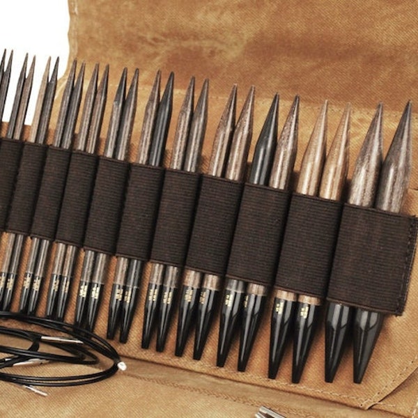 LYKKE Umber 5”(13cm) Interchangeable knitting needles - Birchwood