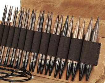 LYKKE Umber 5”(13cm) Interchangeable knitting needles - Birchwood