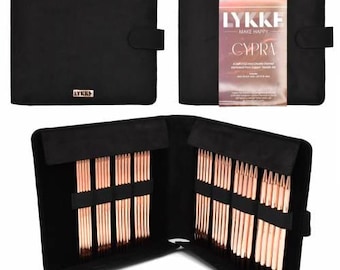 LYKKE Cypra 6" (15cm) DPN Set US6 to 13 - Double pointed copper knitting needle set
