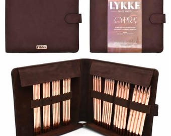 LYKKE Cypra 6" (15cm) DPN Set US6 to 13 - Double pointed copper knitting needle set