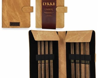 LYKKE Umber 6'' (15cm) DPN set 2.0mm-3.75mm / US 0-5 - Double pointed knitting needle set