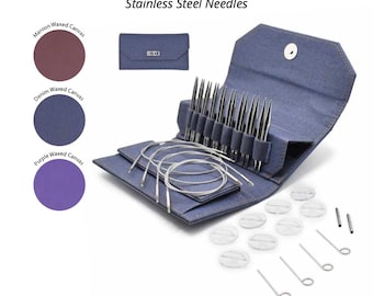 Lykke Flight 3.5" (10cm) IC Set - 9 pairs of stainless steel knitting needles
