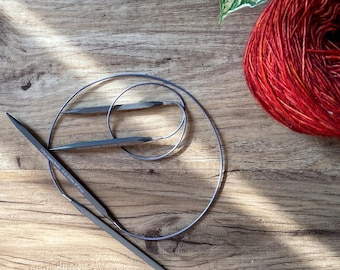 KOLLAGE 24'' Circular knitting needles - Aluminium - Ergonomic knitting needles  - Made in Canada