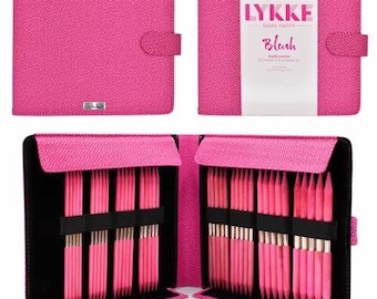 LYKKE 6" (15cm) DPN Set US6 to 13 - Double pointed knitting needle set - BLUSH