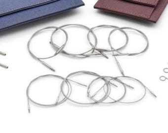 Lykke Steel cord for IC knitting needles - Lykke interchangeable cable // Length indicates cable plus needles