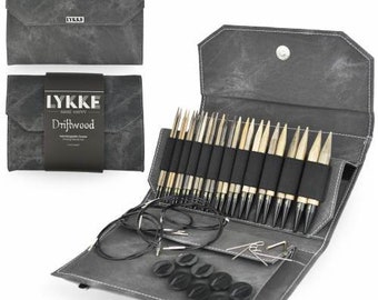 LYKKE  5" (13cm) IC Set - Interchangeable knitting needle set - Birchwood