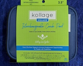 KOLLAGE  3.5" Full Interchangeable knitting needle Set - Made in Canada