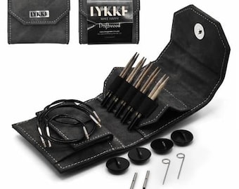 LYKKE 3.5" (10cm) Starter Set- Interchangeable knitting needle set - Birchwood