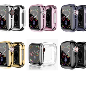 Customized Colours Soft Apple Watch Screen Protector Cover Apple Watch Case for Series 1 2 3 4 5 6 7 SE 8 38mm 40mm 42mm 44mm